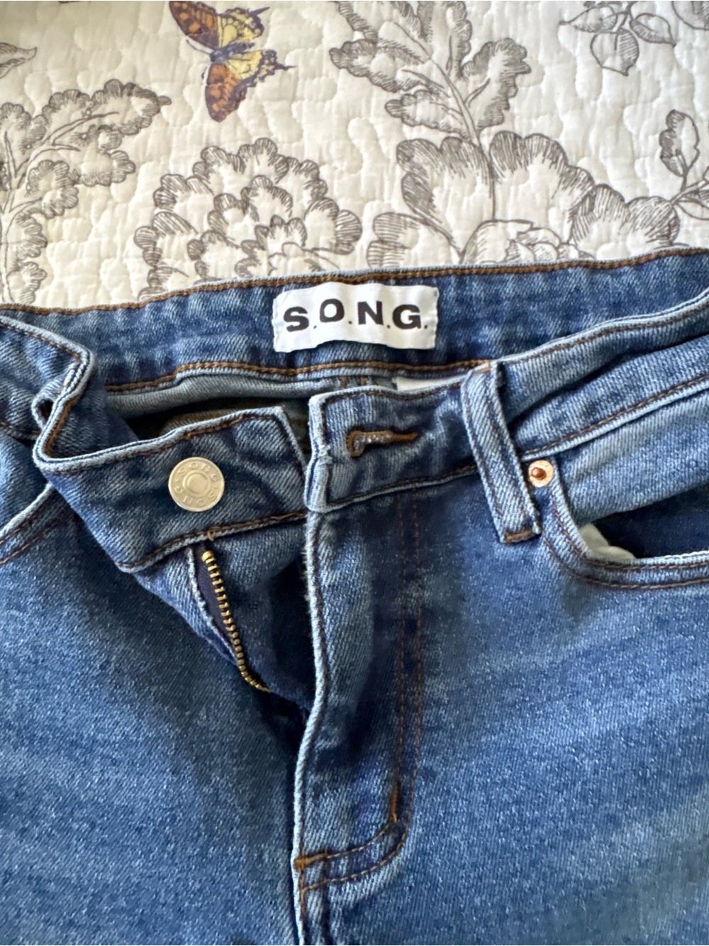 S.O.N.G. Women's Blue Denim Jeans